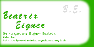 beatrix eigner business card